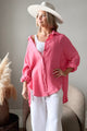 Easy days linen shirt, malibu pink