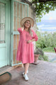 Abby pellavamekko, bubble pink