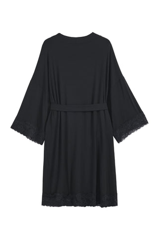Bamboo Lace kimono, musta