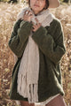 Della alpakkasekoitehuivi, beige