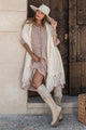 Emilia long linen dress, pepperosa check