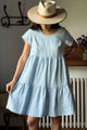Adore pellavamekko, oxford blue
