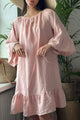 Alana pellavamekko, sorbet pink