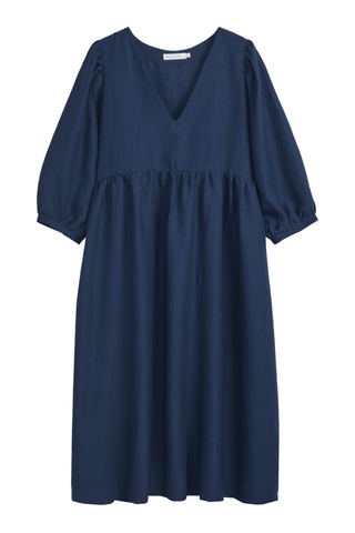 Almira pellavamekko, navy sininen
