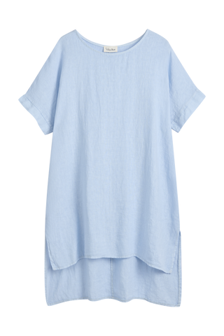 Amilia linen tunic, light blue