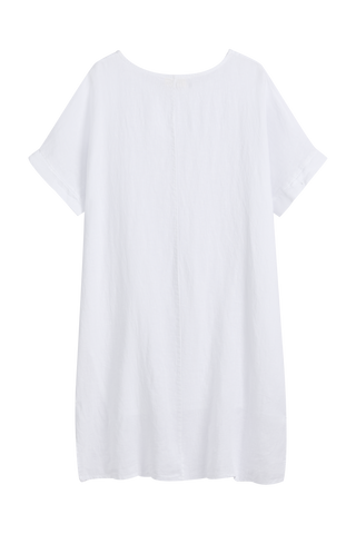 Amilia linen tunic, white