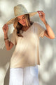 Bamboo daily t-paita, beige
