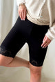 Bamboo Lace pyöräilyshortsit, musta
