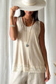 Bamboo Lace Daily top, beige