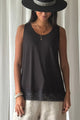 Bamboo Lace Daily top, black