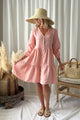 Belle pellavamekko, baby pink