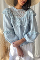 Boho Lace pellavapaita, vaaleansininen
