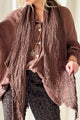 Boho mesh pellavahuivi, coffee