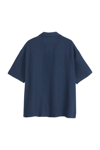 Boxy pellavapaita, navy