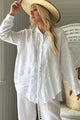 Breezy pellavapaita, white