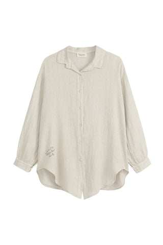 Breezy linen shirt, sand