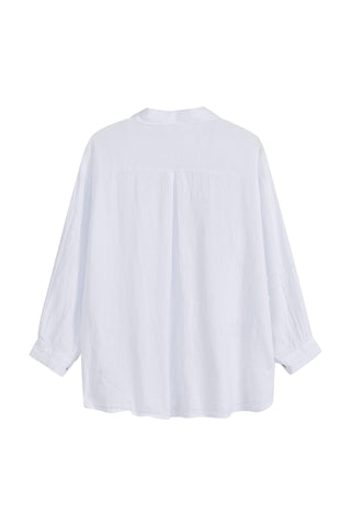 Breezy pellavapaita, white