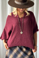 Cameron jumper, burgundy