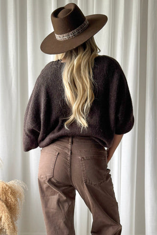 Cameron jumper, coffee
