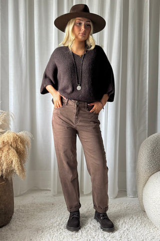 Cameron jumper, coffee