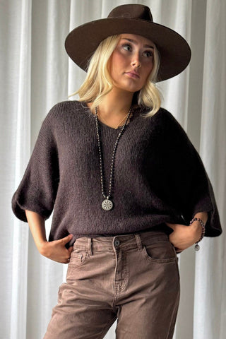 Cameron jumper, coffee