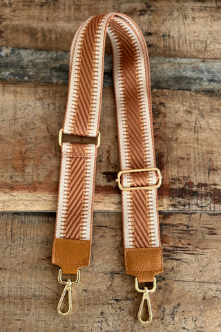 Laukun olkahihna, caramel stripe