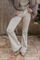 Casual Bootcut farkut, beige