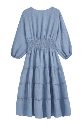 Celina pellavamekko, denim blue