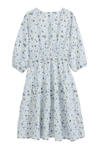 Celina pellavamekko, floral blue