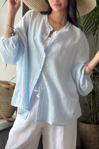 Chalky puuvillapaita, light blue