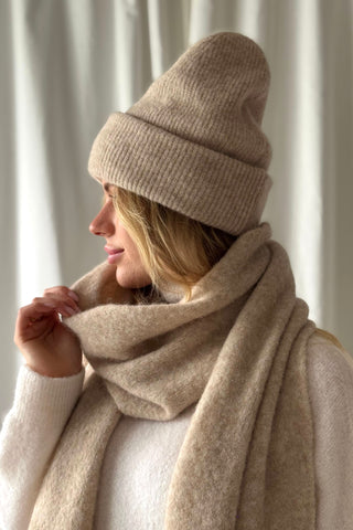 Chamonix alpakka beanie, beige