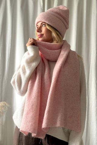 Chamonix alpakkahuivi, soft pink