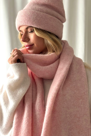 Chamonix alpakkahuivi, soft pink