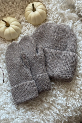 Chunky glitterpipo, taupe