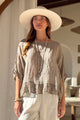 Costa mesh pellavapaita, taupe