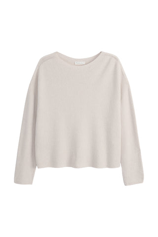 Cutie ribbed neule, light beige