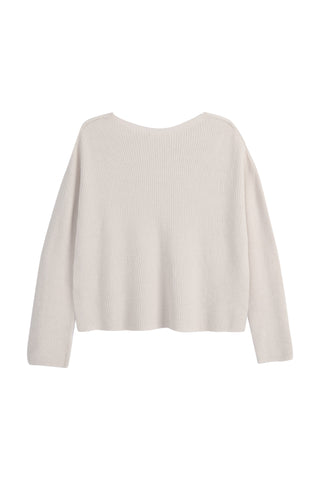 Cutie ribbed neule, light beige
