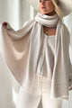 Dolly viskoosineulehuivi, light beige