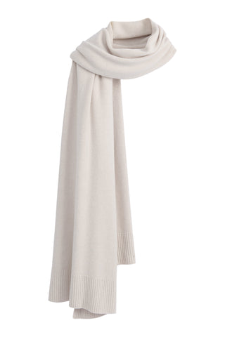 Dolly viscose knit scarf, light beige