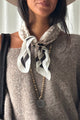 Dots huivi, taupe