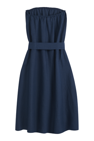 Elegance pellavamekko, navy
