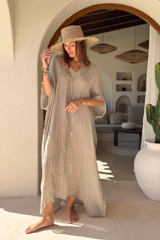 Esme mesh pellavakaftaani, cashmere