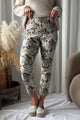 Fimi stretch housut, flower chocolat