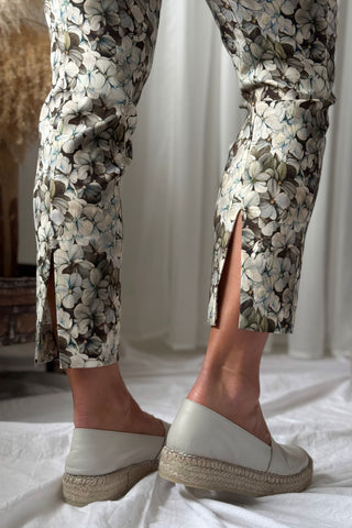 Fimi stretch housut, flower chocolat