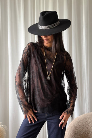 Florence Lace pusero, musta