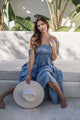 Florentino pellavamekko, denim blue