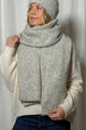 Fluffy huivi, pearl grey