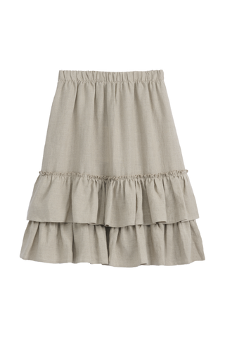 Frilla linen skirt, natural 