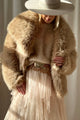 Hali short tekoturkki, beige