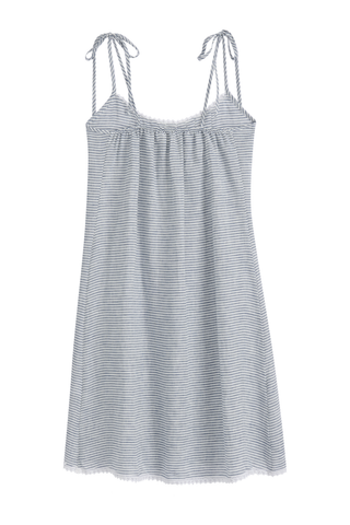 Hanko pellavamekko, blue stripe